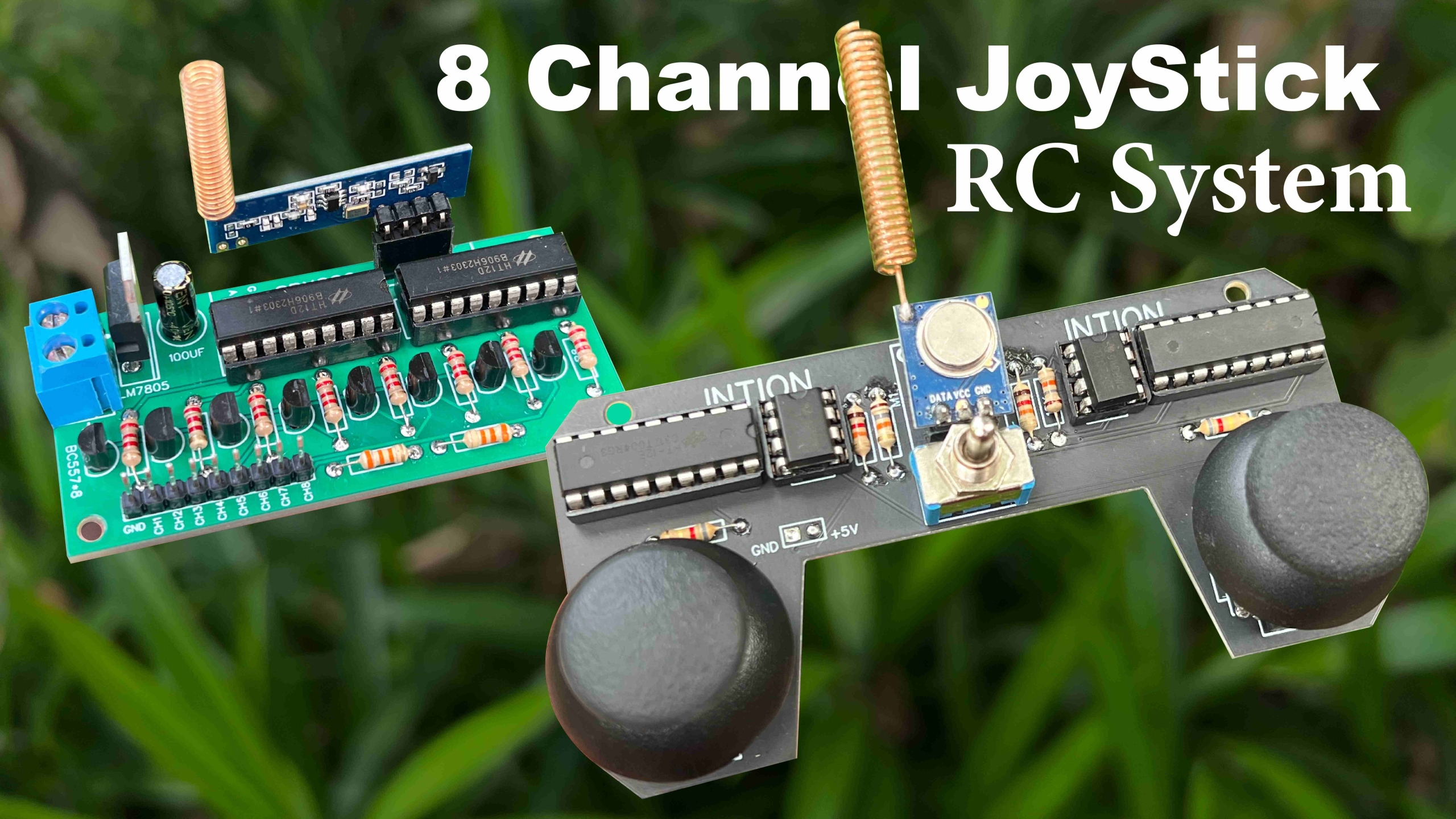 8 Channel Joystick Remote control system | Make your own Remote control System